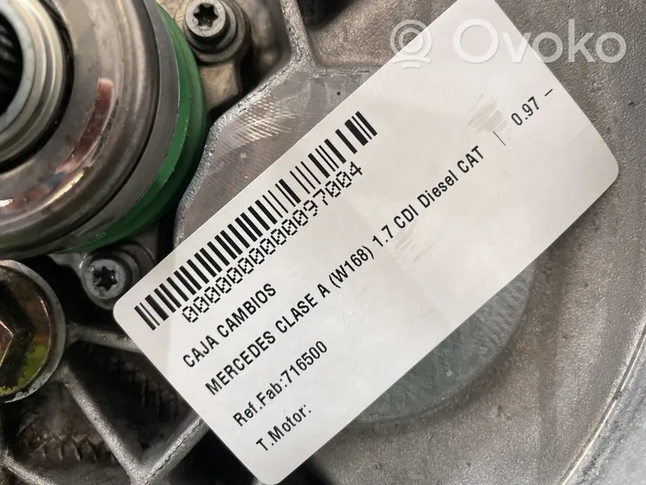 Mercedes-Benz A W168 Manual 6 speed gearbox 716500