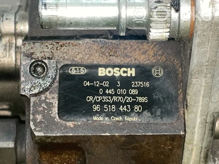 Ford Focus Pompa ad alta pressione dell’impianto di iniezione 0445010089