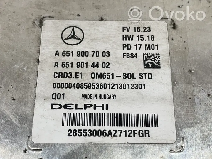 Mercedes-Benz CLA C117 X117 W117 Sterownik / Moduł ECU A6519007003