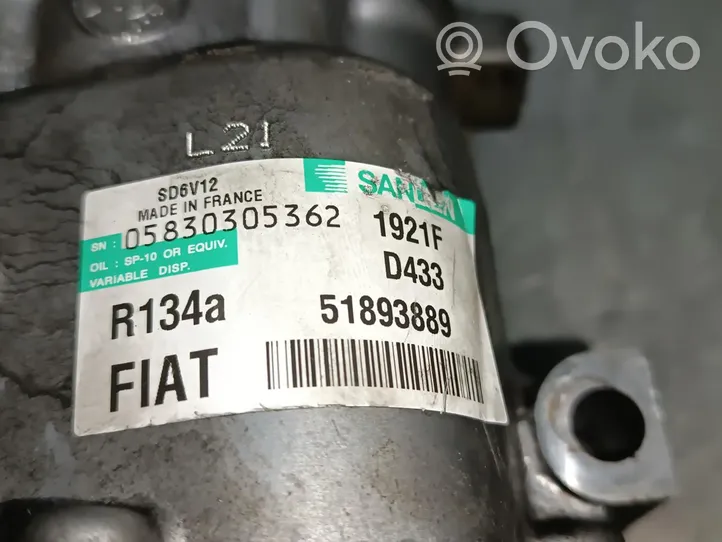 Fiat Punto (199) Compresseur de climatisation 51893889