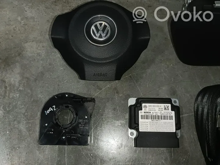 Volkswagen Polo V 6R Airbag set 