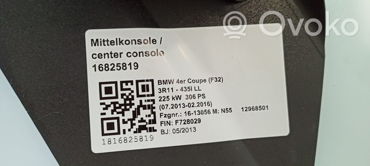 BMW 4 F32 F33 Centrinė konsolė 023762