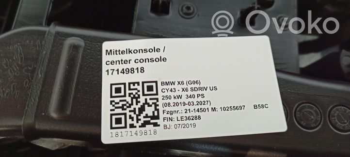 BMW X6 G06 Console centrale 023712