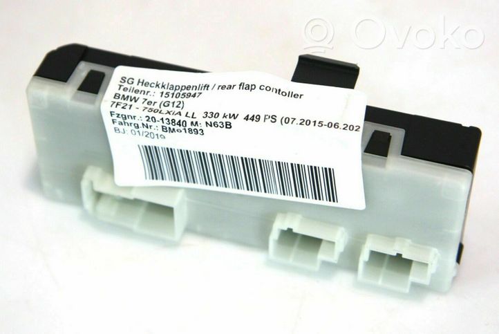 BMW 5 G30 G31 Sterownik / Moduł elektrycznej klapy tylnej / bagażnika 016227