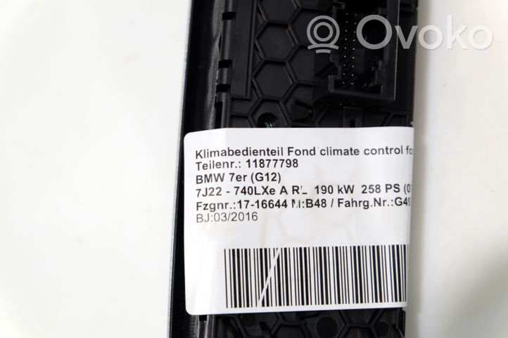 BMW 7 G11 G12 Interrupteur de climatisation (A / C) 007848