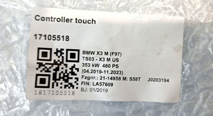 BMW X3M F97 Console centrale, commande de multimédia l'unité principale 021924