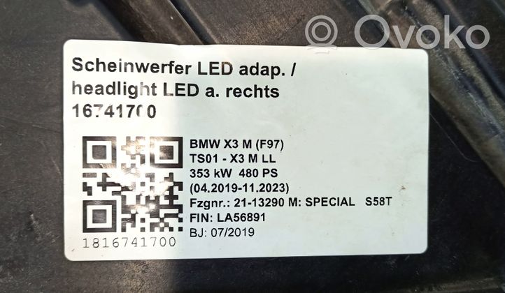 BMW X3M F97 Etu-/Ajovalo 024074