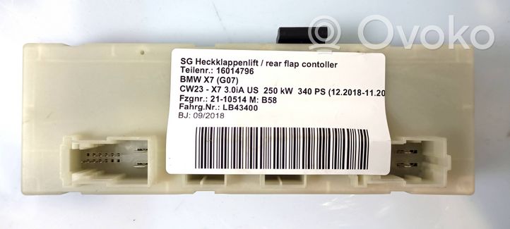 BMW X7 G07 Sterownik / Moduł elektrycznej klapy tylnej / bagażnika 020785