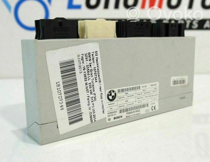 BMW 3 GT F34 Sterownik / Moduł elektrycznej klapy tylnej / bagażnika H002406