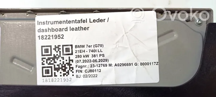 BMW 7 G70 Sterownik / Moduł licznika / prędkościomierza 027380