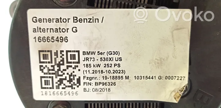 BMW 5 G30 G31 Generaattori/laturi 028854