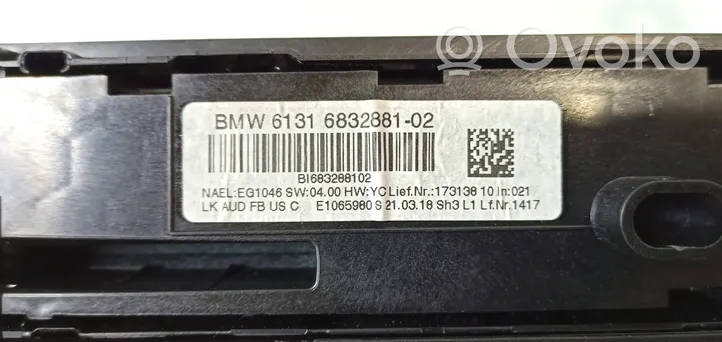 BMW 3 F30 F35 F31 Unidad de control climatización 028826