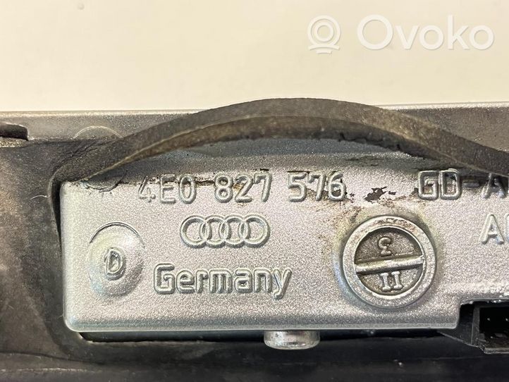 Audi A8 S8 D3 4E Éclairage de plaque d'immatriculation 4E0827576