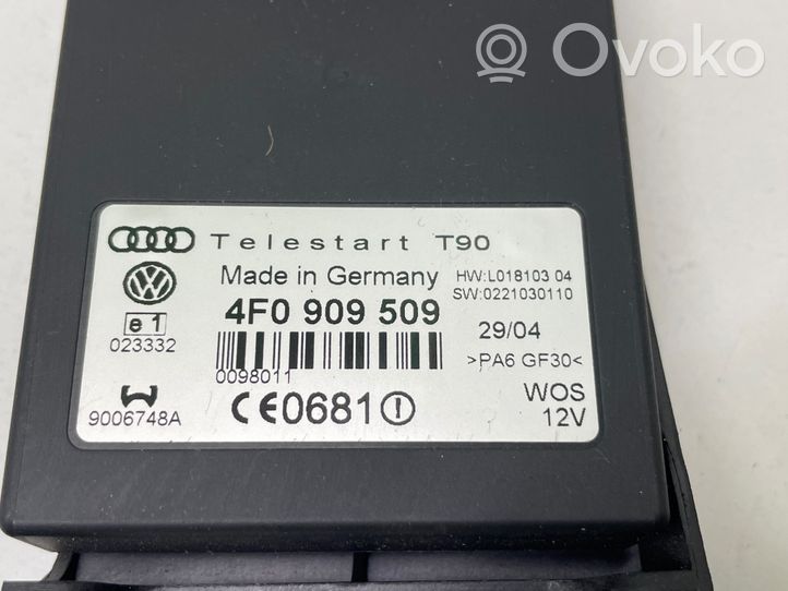 Audi A8 S8 D3 4E Autonominio šildytuvo (webastos) valdymo blokas 4F0909509