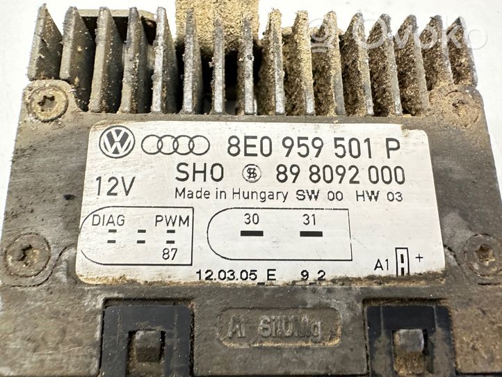 Audi A4 S4 B7 8E 8H Jäähdytyspuhaltimen rele 8E0959501P