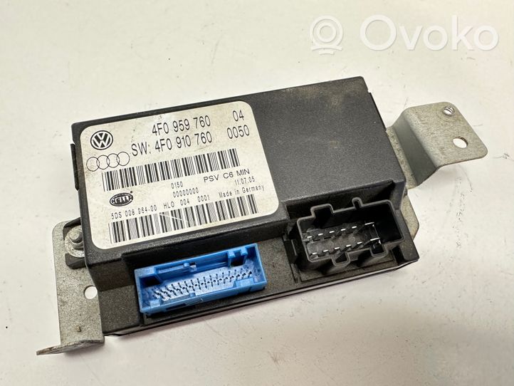 Audi A6 S6 C6 4F Moduł / Sterownik fotela 4F0959760