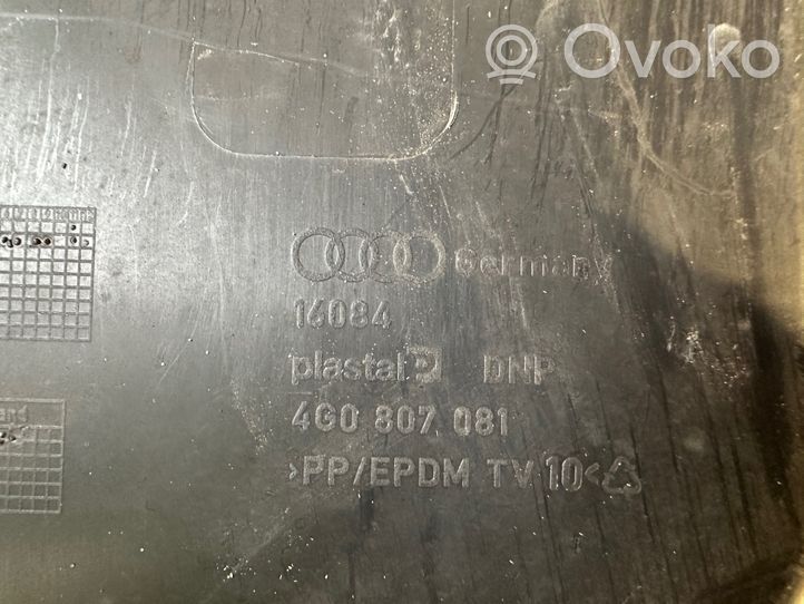 Audi A6 S6 C7 4G Rivestimento della modanatura della chiusura del vano motore/cofano 4G0807081