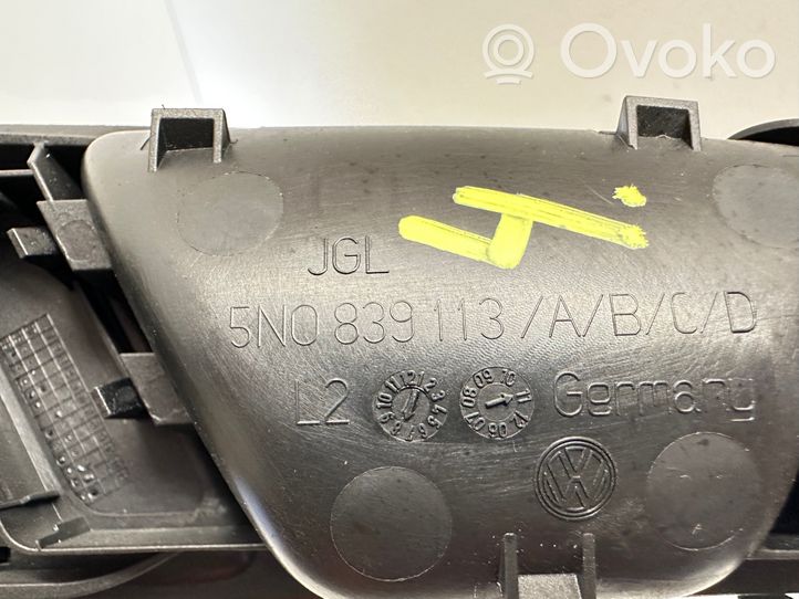 Volkswagen Tiguan Klamka wewnętrzna drzwi tylnych 5N0839113