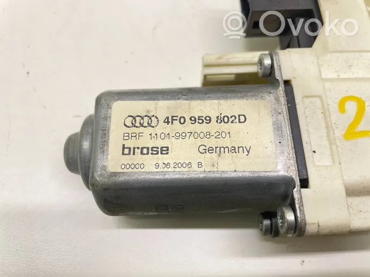 Audi A6 S6 C6 4F Moteur de lève-vitre de porte avant 4F0959802D