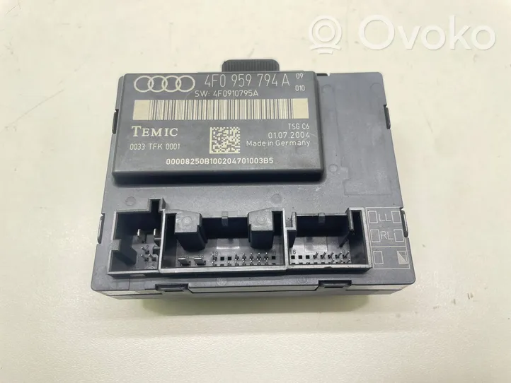 Audi A6 S6 C6 4F Door control unit/module 4F0959794A