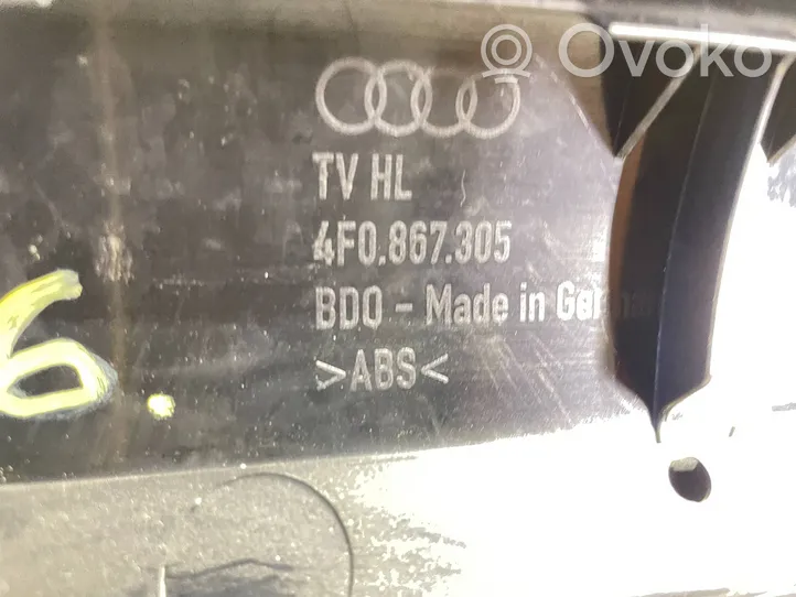 Audi A6 S6 C6 4F Rivestimento del pannello della portiera posteriore 4F0867305