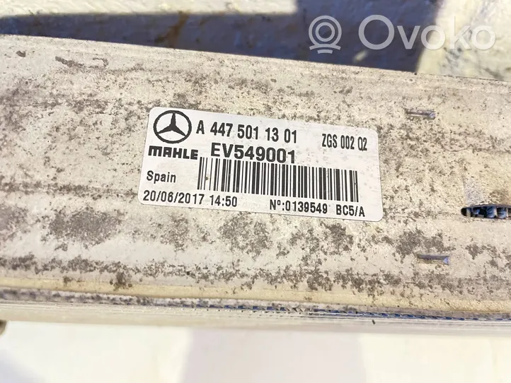 Mercedes-Benz Vito Viano W639 Chłodnica powietrza doładowującego / Intercooler A4475011301