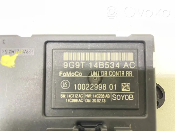 Volvo XC60 Door control unit/module 9G9T14B534AC