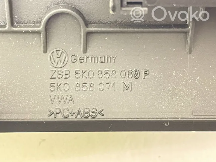 Volkswagen Golf VI Panel klimatyzacji / Ogrzewania 5K0858071M