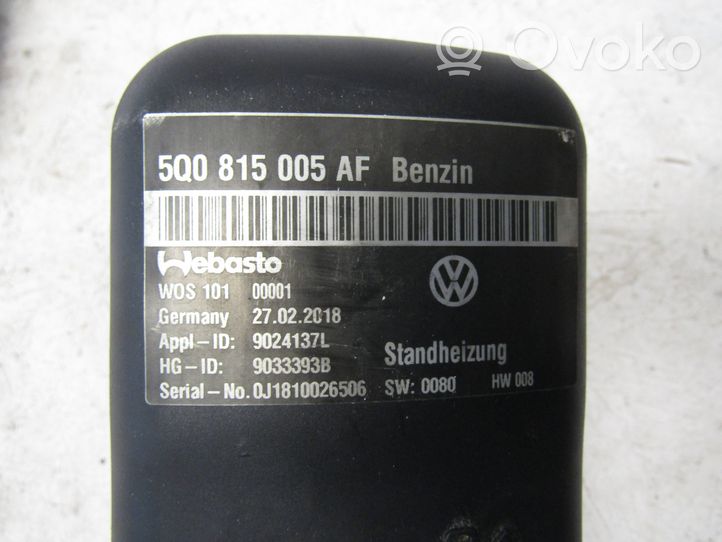 Volkswagen Golf VII Pre riscaldatore ausiliario (Webasto) 5Q0815005AF