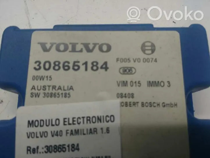 Volvo S40, V40 Muut ohjainlaitteet/moduulit 30865184