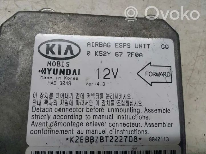 KIA Carnival Centralina/modulo airbag 0K52Y677F0A