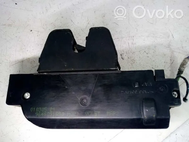 Citroen C3 Zamek klapy tylnej bagażnika 9646091580