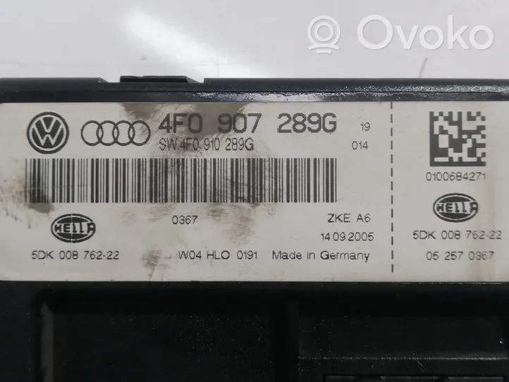 Audi A6 S6 C6 4F Module de fusibles 4F0907289G