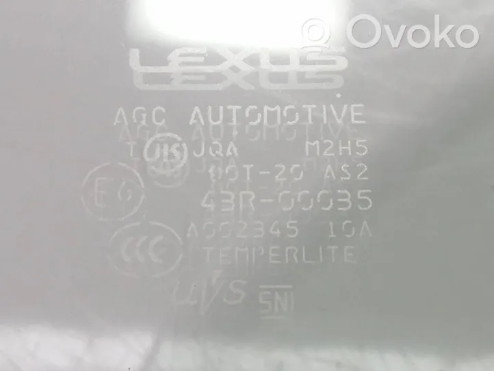 Lexus IS 220D-250-350 Szyba drzwi tylnych 