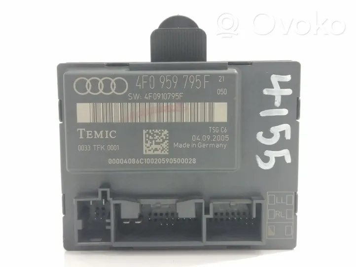 Audi A6 S6 C6 4F Kiti valdymo blokai/ moduliai 4F0959795F