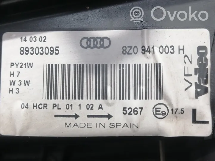 Audi A2 Priekinis žibintas 8Z0941003H