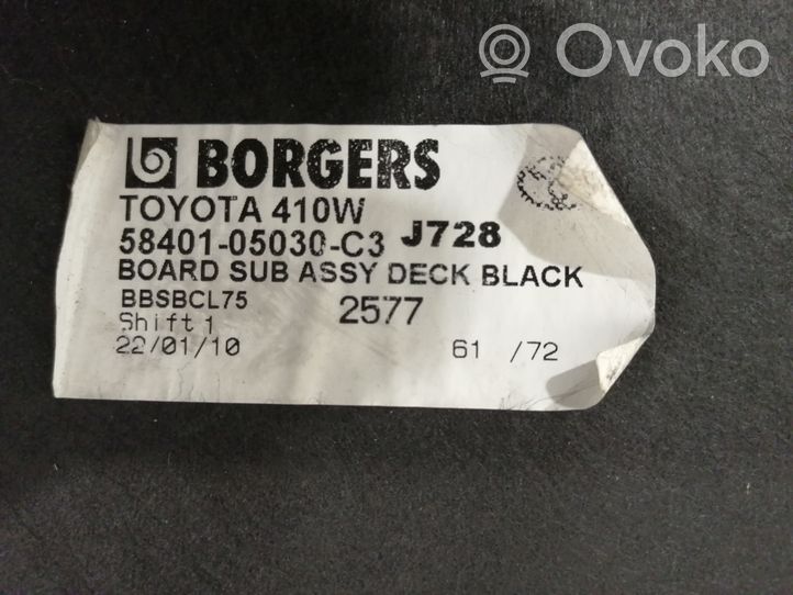 Toyota Avensis T270 Tapis de coffre 