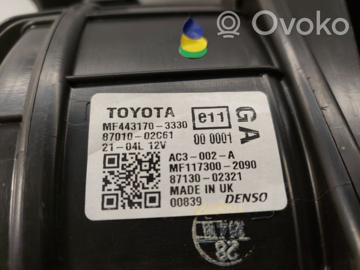 Toyota Avensis T270 Sisälämmityksen ilmastoinnin korin kokoonpano 8701002C61