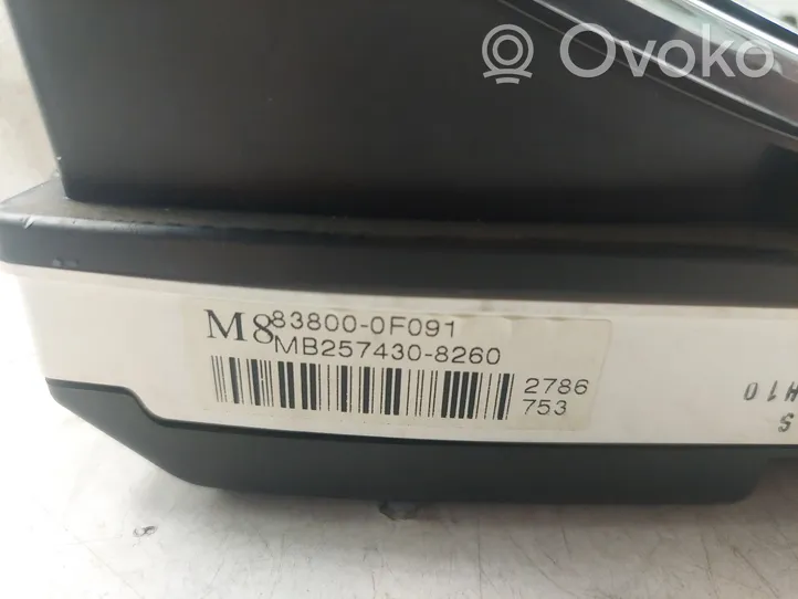 Toyota Corolla Verso AR10 Tachimetro (quadro strumenti) MB2574308260