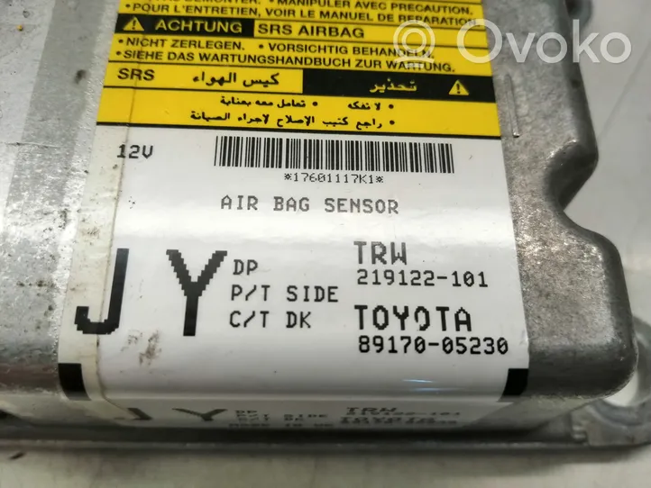 Toyota Avensis T270 Module de contrôle airbag 