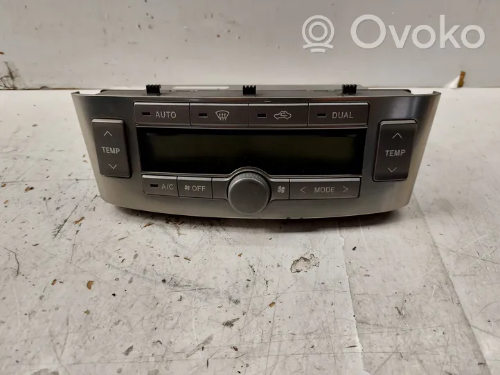 Toyota Avensis T250 Gaisa kondicioniera / klimata kontroles / salona apsildes vadības bloks (salonā) 