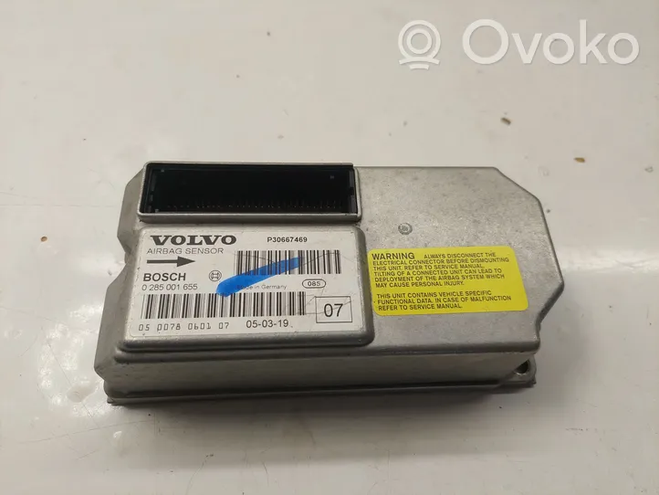 Volvo S60 Module de contrôle airbag 0285001655