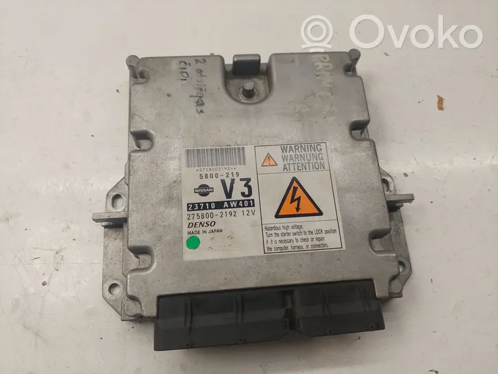 Nissan Primera Komputer / Sterownik ECU i komplet kluczy 23710AW401