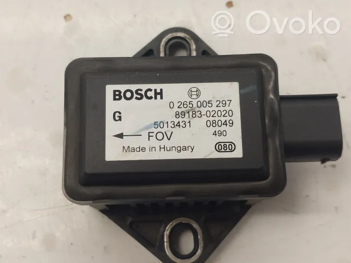 Toyota Corolla Verso AR10 Sensore di imbardata accelerazione ESP 0265005297