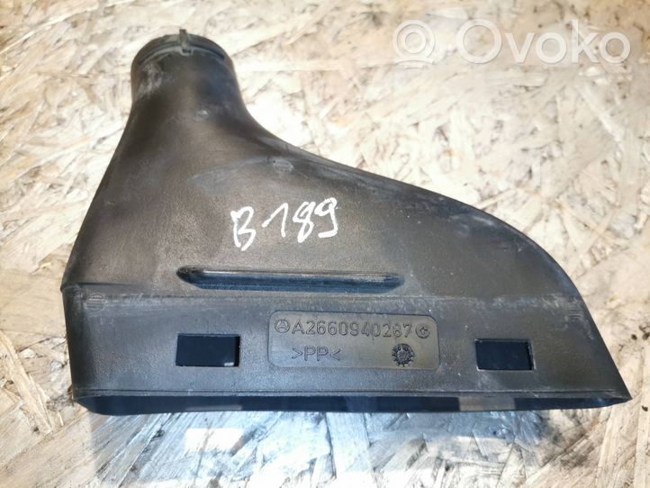 Mercedes-Benz B W245 Część rury dolotu powietrza A2660940287