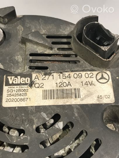 Mercedes-Benz C W203 Generator/alternator A2711540902