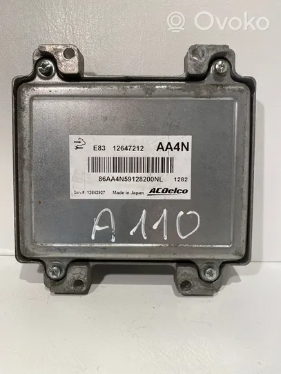 Opel Astra J Sterownik / Moduł ECU 12647212