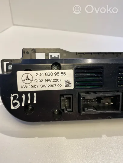 Mercedes-Benz C W204 Centralina del climatizzatore 2048309885