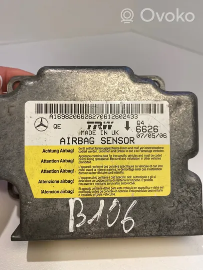 Mercedes-Benz B W245 Module de contrôle airbag A1698206626