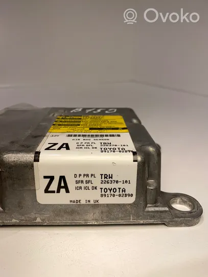 Toyota Auris E180 Gaisa spilvenu vadības bloks 8917002B90